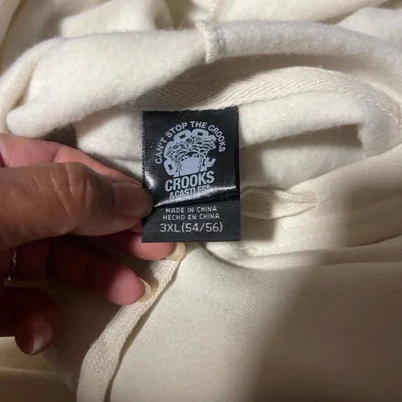 Crooks & Castles Off-White Hoodie - Picture 5 of 9